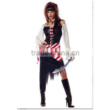 Sexy Cosplay Buccaneer Pirate Woman Halloween Costumes