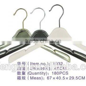 Plastic Suit Hanger Gold/Silver/white/black for overcoat Xufeng upscale Wholesale