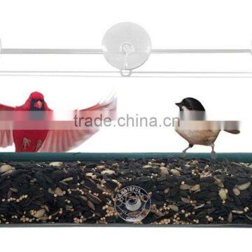 Long Window Bird Feeder For Small and Large Birds Enjoy Viewing Birds in the House