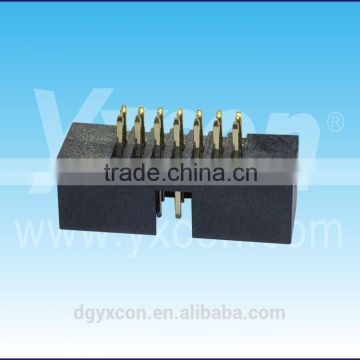 Pitch 1.27mm double row straight electrical box header connector