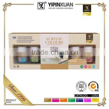 Hot Sell Non-toxic 12 Color Art Colour Acrylic Paint