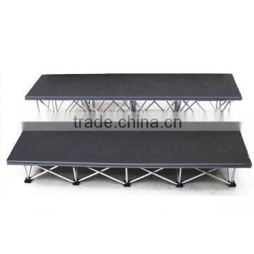 Exhibition cheap portable stage deck, stage platform with foldable riser