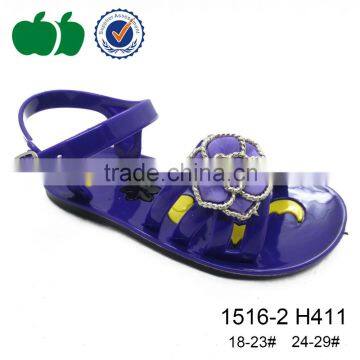 Cheap Wholesale Cute Flat Children Jelly Sandals for Girl photo-3