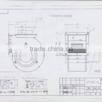 AC Low noise High quality small Gas blower Fan