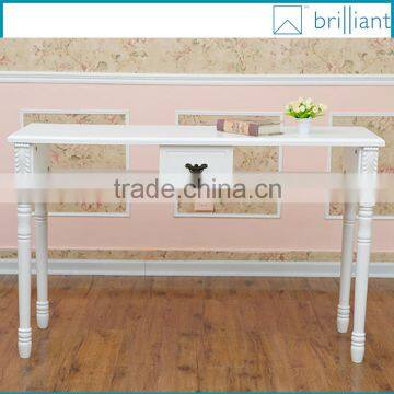 NB130# 1.22 meter white wood nail salon table manicure table 2 seats