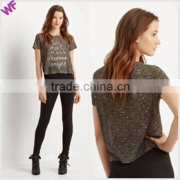 China Clothing Factory Custom Ladies Crop Tops