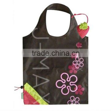 2012 newest folding bags/yiwu polyester folding bags/strawberry folding bags