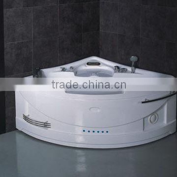 Small acrylic Massage spa bathtub G669 Corner sector whirlpool bathtub