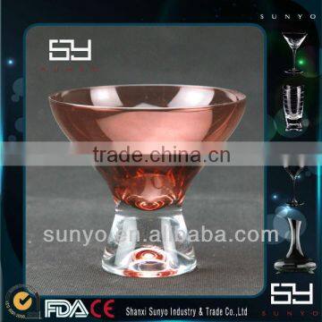 Design cute Glass Ice Cream Cups Wholesale