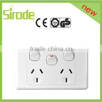 Australia Style Electric Wall Switch With Socket Outlet