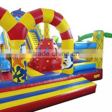 Tropical Theme Kids Inflatable Trampoline,inflatable Kids Jumping Trampoline,seaworld Inflatable Trampoline for Sale photo-4