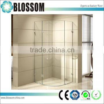 90 Degree Pivot Hinged Shower Doors with 10mm Toughed Glass