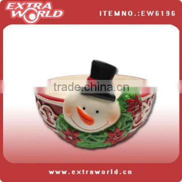 ceramic christmas cookie bowl