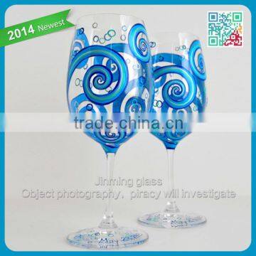 Painted Wine Glasses Ocean Waves Toasting Glasses Personalized Beach Wedding Wine Glasses wine glass hand painted