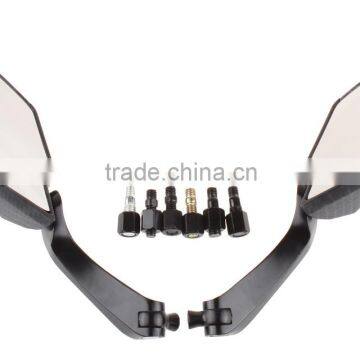 Soto Racing - Diamond Carbon Fiber Color Black Stem Motorcycle RearView Side Mirrors photo-4