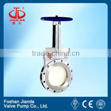 stainless steel wafer type rubber seat knife gate valve