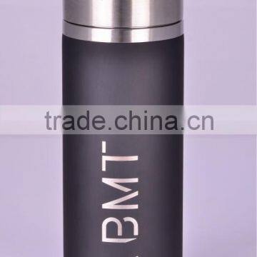 420ML double wall stainless steel vacuum flask with strainer/stainless steel cup