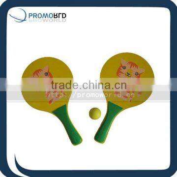 Colorful Printed beach tennis racketbeach racket heat transfer printing paddle racket 2014 new product