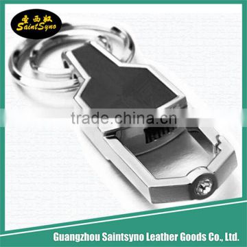 Custom Shape Size Logo Printed Car Leather Keychain car key chain