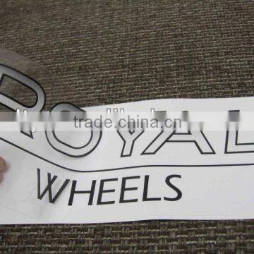 wheels logo clear sticker (M-A11)