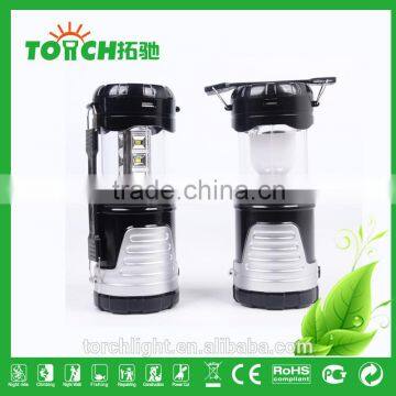 New Product Promotion Solar Rechargeable LED Lantern Flashlight Camping Light With 3w Flashlight Outdoor Camping Lamp photo-4