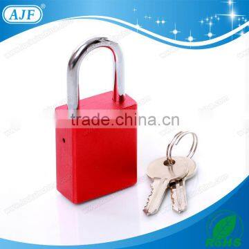 AJF Newest High Quality Red Aluminium Key Lock Safe