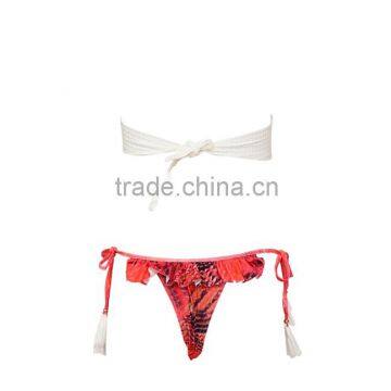 2016 The New Explosion Models Sexy Lady Bandage Split Bikini Swimsuit photo-4