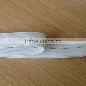 19mm Bottom hole Elastic rubber tape for garments