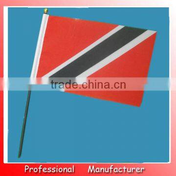 50*70cm hand held flag,red black red flag,68D polyester flag