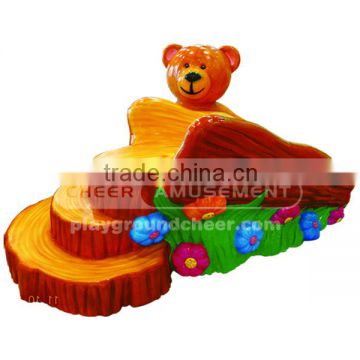 Cheer Amusement Besr Soft-sculpted Slide children playground equipment