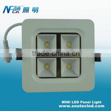 Mini high power led panel light 4watts led light panel 2x2 professional square led ceiling light supplier