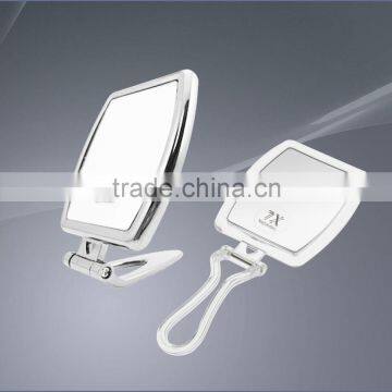 plastic square folding hand/table mirror makeup mirror