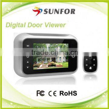 Original design auto motion detection digital door viewer