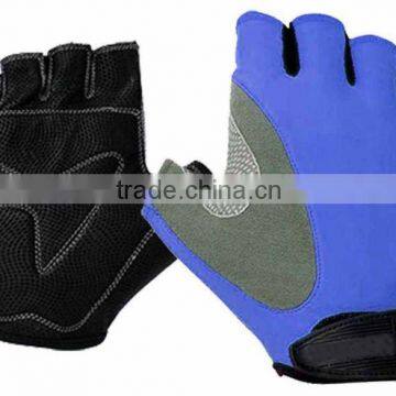 Fingerless Artificial Leather Summer Cycling Gloves With Custom Logo