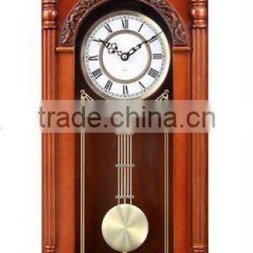 Wooden pendulum clock