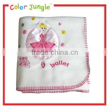 Soft blanket white ballet girl blanket baby blanket