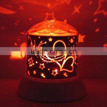 Led ball christmas running light Economic commetical led muti-color rotating gift lamp light