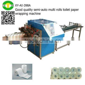 Good quality semi-auto multi rolls toilet paper wrapping machine                        
                                                                                Supplier's Choice