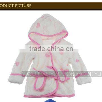 soft baby hooded bathrobe for baby barhing