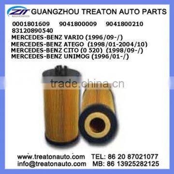OIL FILTER 0001801609 9041800009 9041800210 83120890540 FOR BENZ VARIO 96- ATEGO 98-04 CITO(0 520)98- UNIMOG 96-
