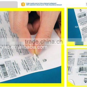 Custom adhesive double layer label sticker