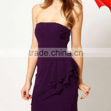 fashion dress pictures 2012 with aa concealed zip closure to the side D-1448