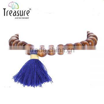 Indian Buddism prayer wooden beads elastic bracelet jewelry wholesale 2016