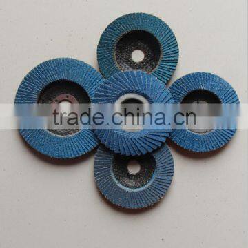 100MM diversed zircoina blueFlap Discs with iron backing- up