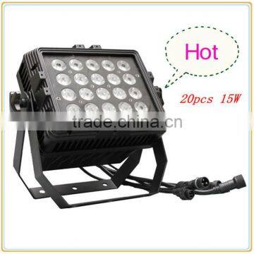 20pcs 15W RGBWA 5 in 1 decorative led waterproof dj lights