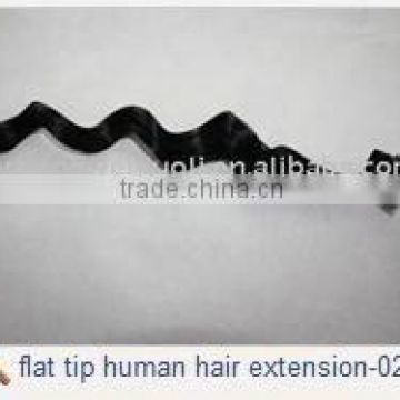 OEM/ODM wholesale flat tip curly hair extensions Paypal acceptable