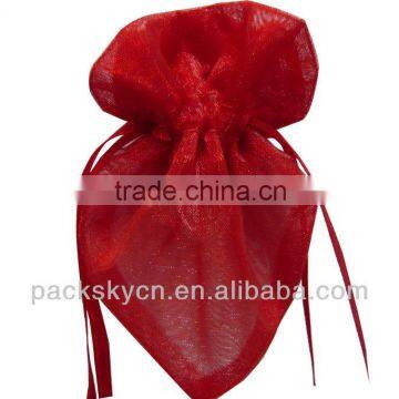 personalized fancy organza candy bag for wedding