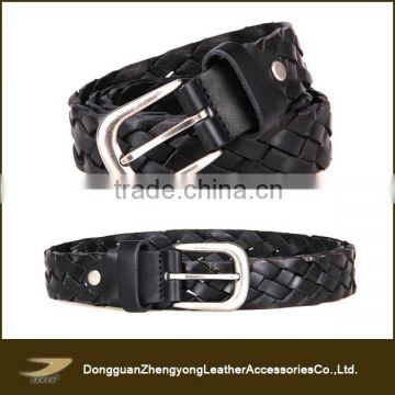 Custom high-grade rope men braided leather belts