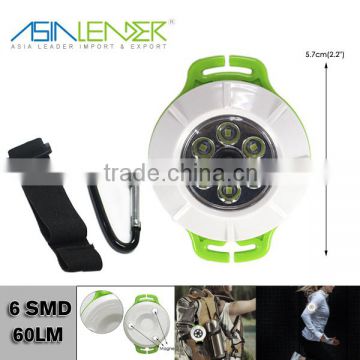 for Running, Hiking, Camping, Powered By 3*AAA Battery High Light-Low Light-Strobe Safety 6SMD Armband Light