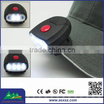 The new 4 LED cap light clip cap lamp fishing light hat light wholesale price